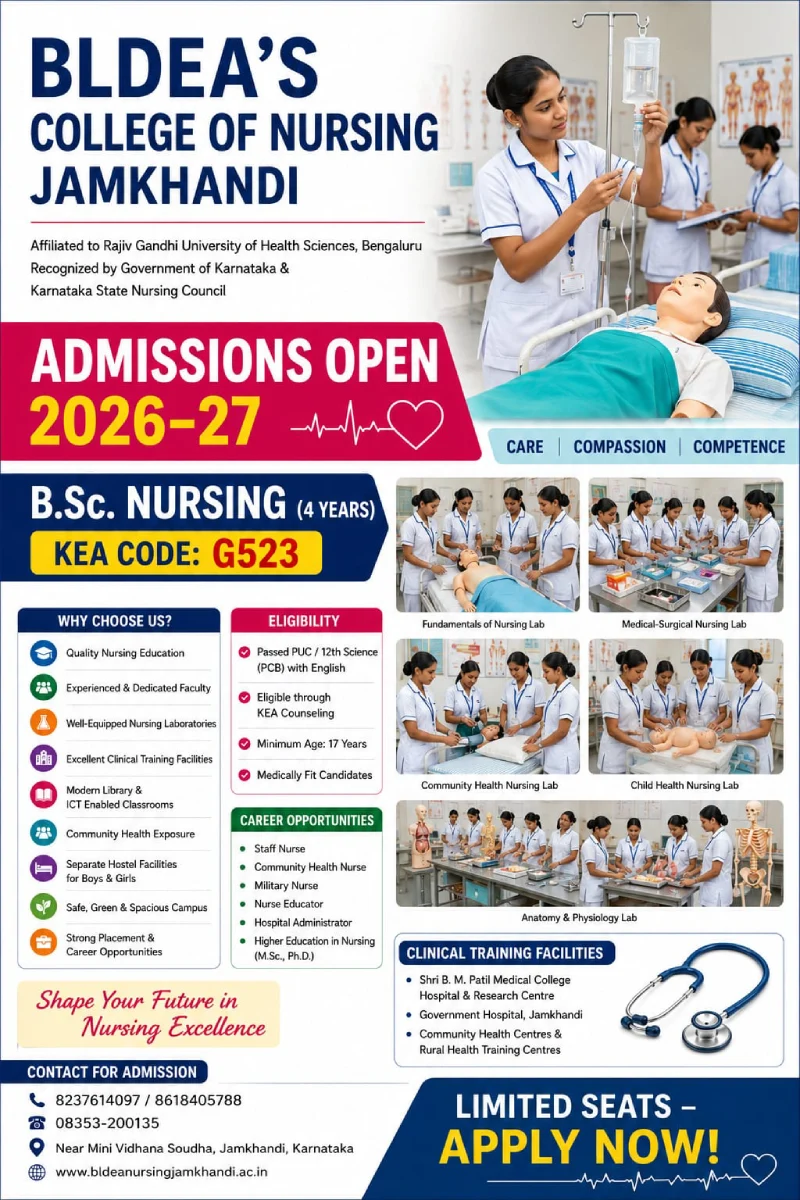 Admission Open for B.S.c Nursing for 2026-27