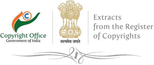 Copyright Office, Government of India – Extracts from the Register of Copyrights