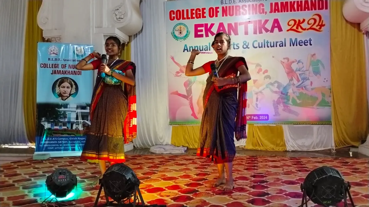 BLDEA College of Nursing Jamkhandi – EKANTIKA-2024 – Cultural Competitions