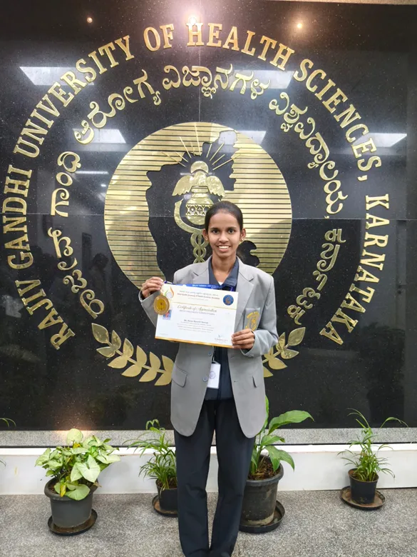 BLDEA College of Nursing Jamkhandi – Ms. Kaveri Ramesh Sonnad Ball Badminton University Blue 2025-26