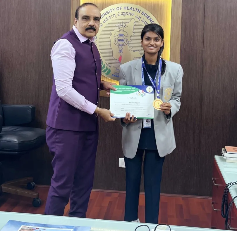 BLDEA College of Nursing Jamkhandi – Ms. Rakshita Rajaput Ball Badminton University Blue 2024-25