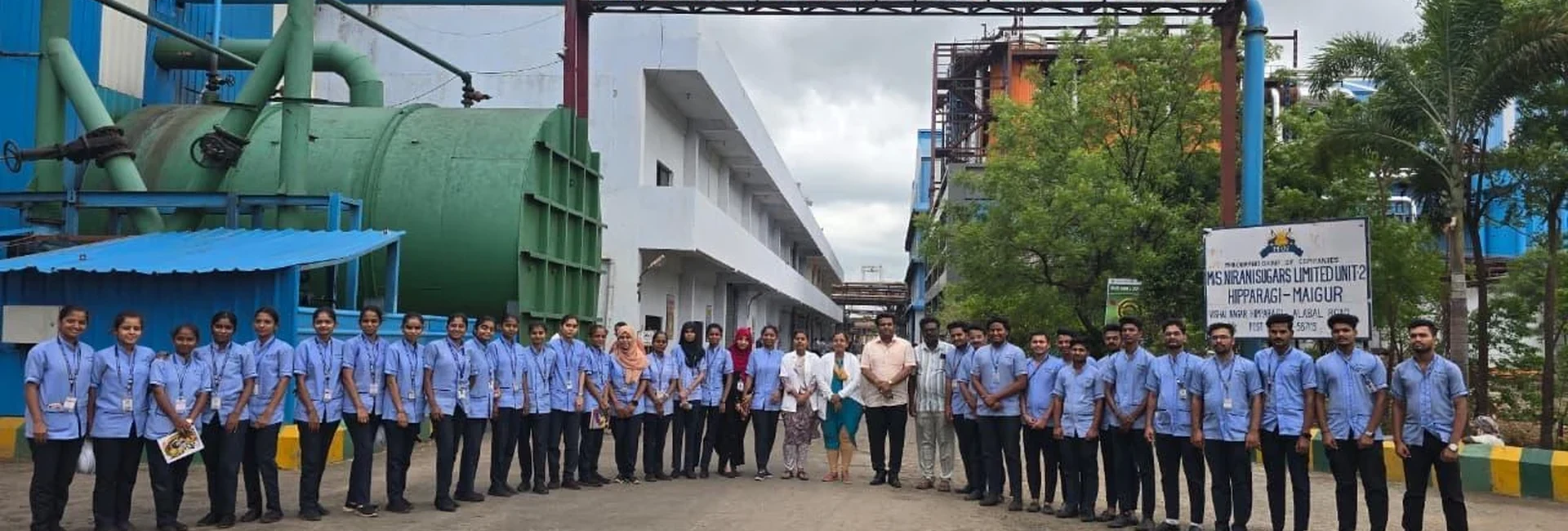 Industrial Visit 2026 – Nirani Sugars Factory, Mudhol – BLDEA'S College of Nursing, Jamkhandi