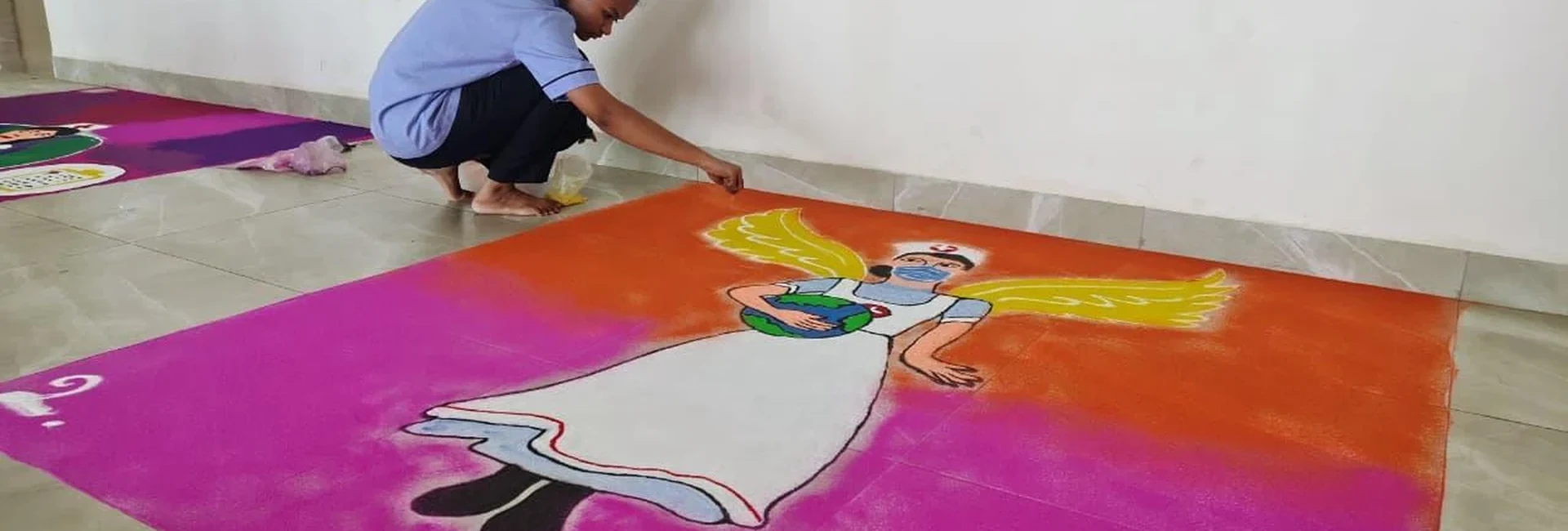 Intercollegiate Rangoli Competition 2026 – BLDEA'S College of Nursing, Jamkhandi
