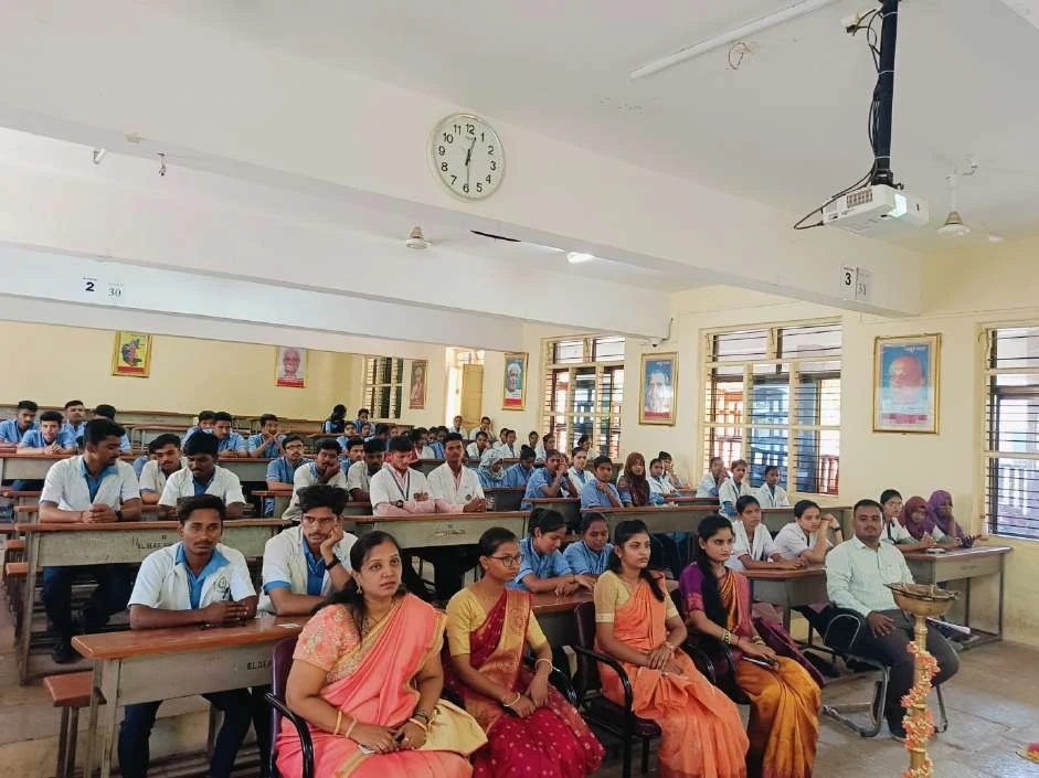 Students in the audience – International Nurses Day 2024, BLDEA College of Nursing Jamkhandi