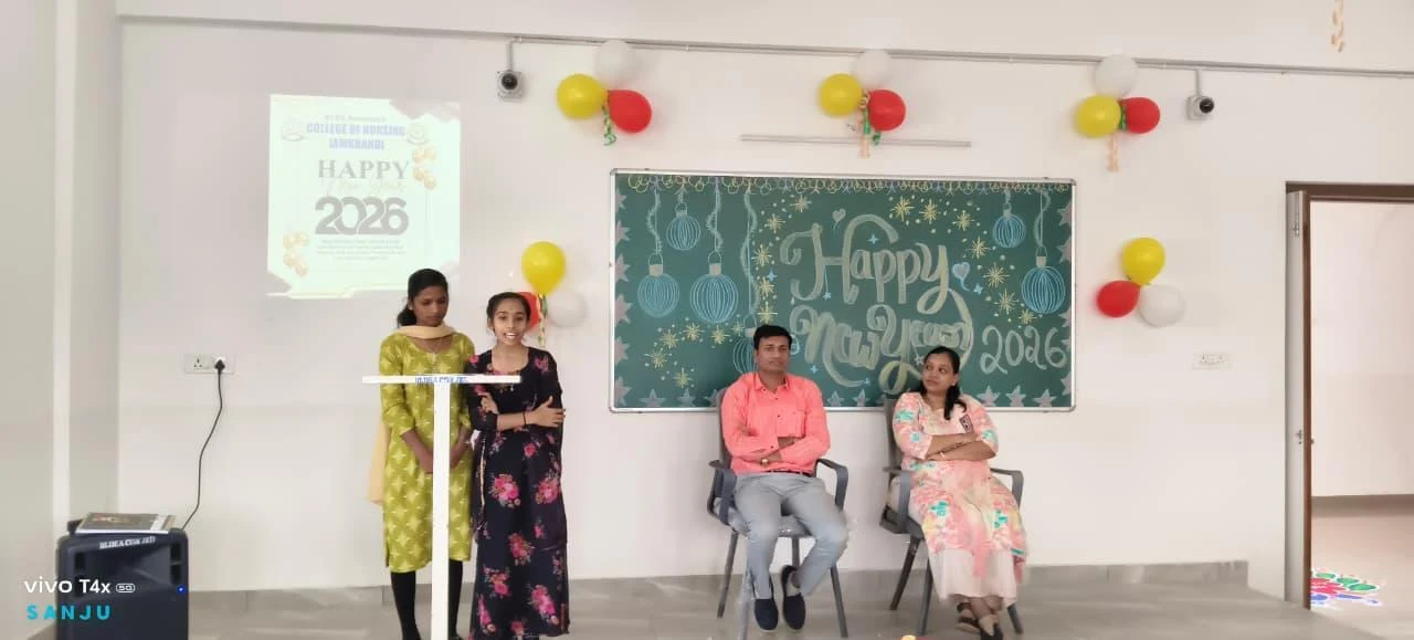 New Year Celebration 2026 – Opening ceremony with students and faculty, BLDEA College of Nursing Jamkhandi