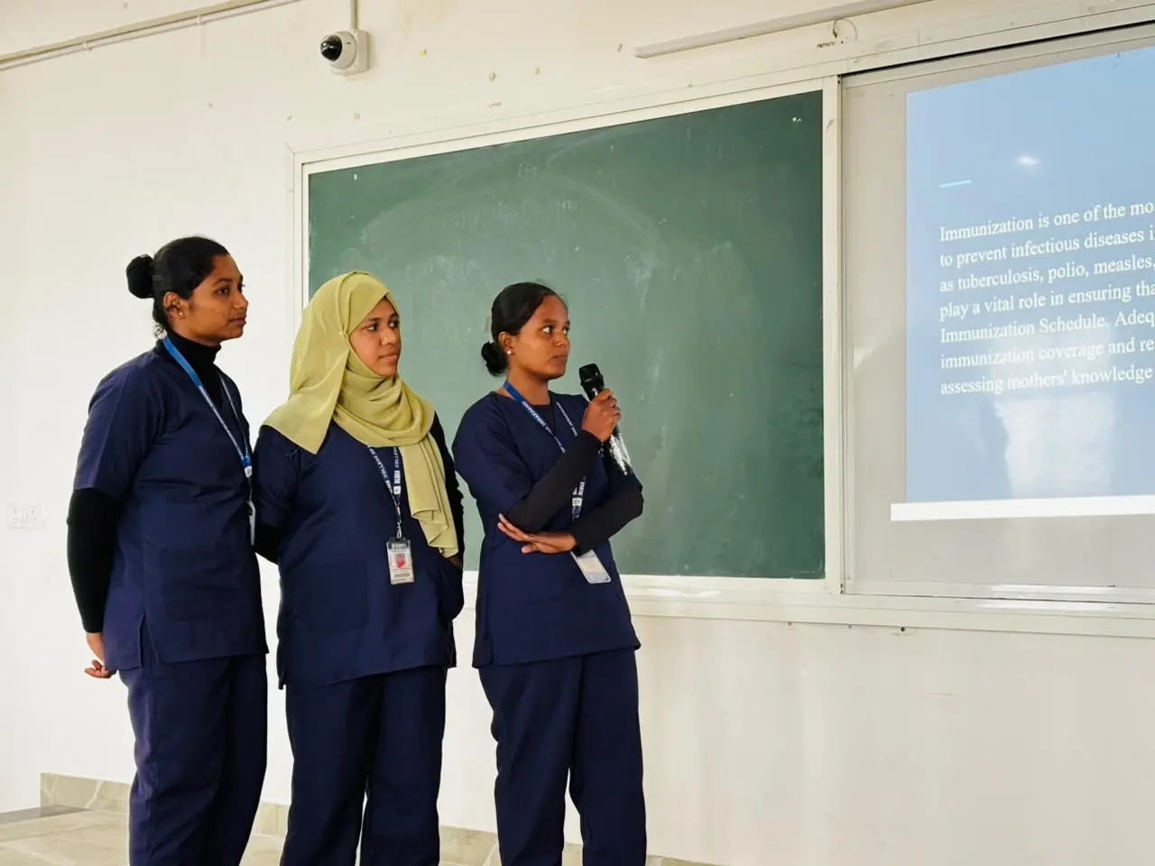 Group photograph of Eighth Semester B Sc Nursing students and Research Experts after Research Statement of Problem Presentation Jamkhandi