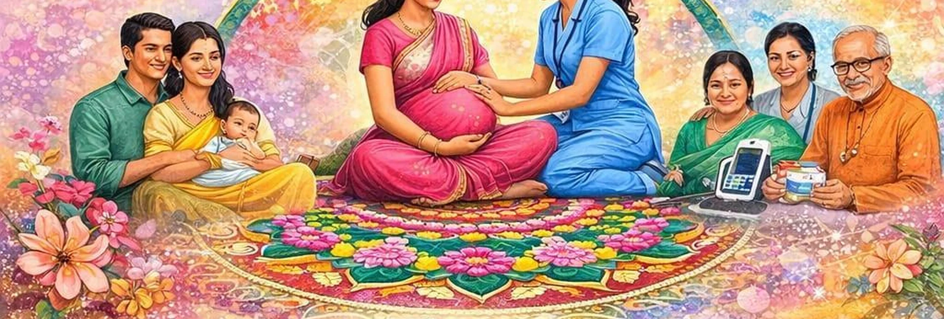 National Safe Motherhood Day 2026 Rangoli Competition – BLDEA'S College of Nursing, Jamkhandi