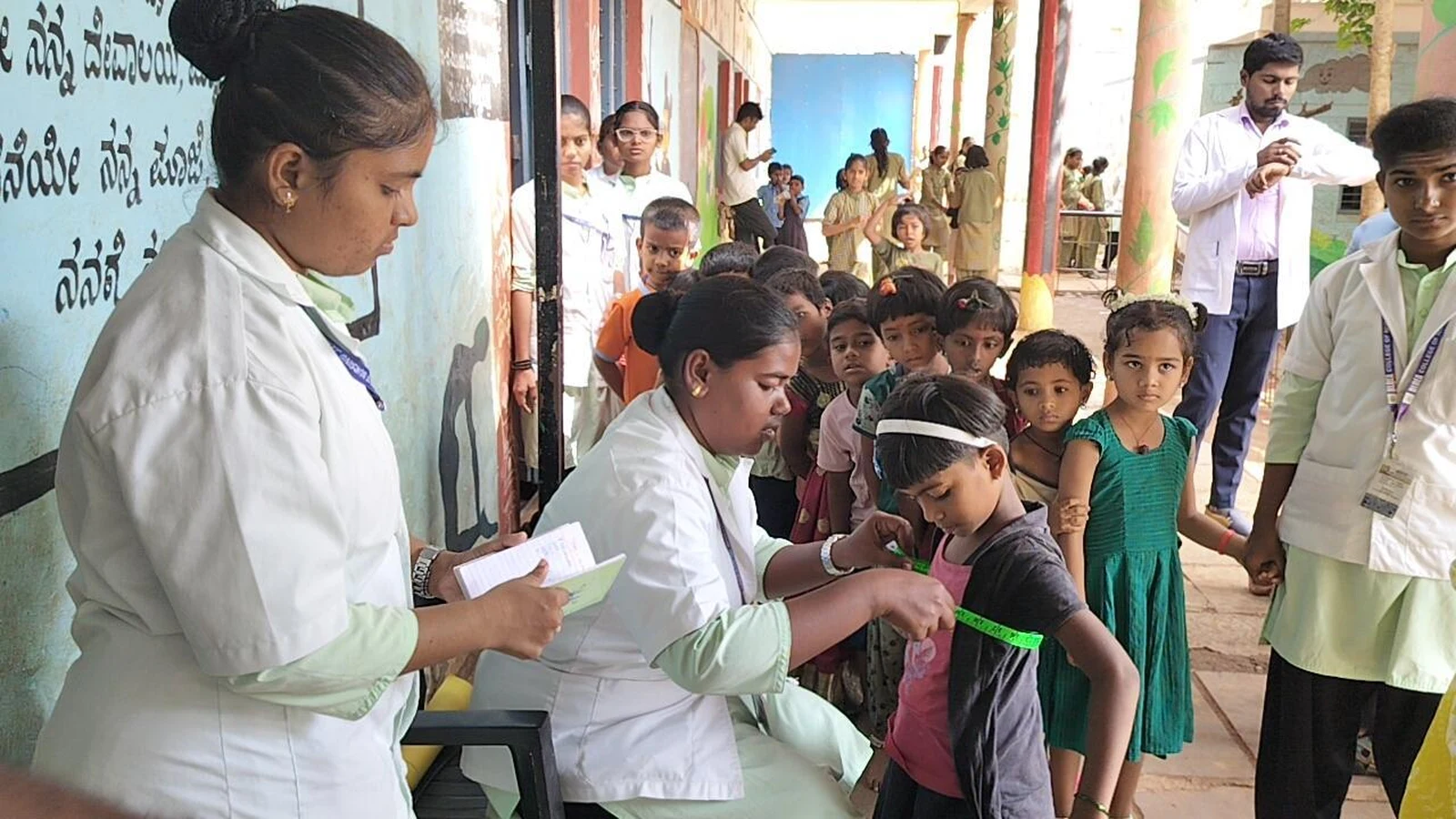 School Health Program at Government Primary School, Mareguddi | BLDEA'S College of Nursing, Jamkhandi